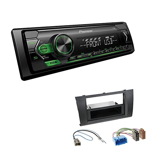 Pioneer MVH-S120UBG 1-DIN Autoradio mit grüner Beleuchtung und USB kompatibel mit Android-Smartphones inkl. Einbauset passend für Suzuki Swift III 2005-2010 schwarz