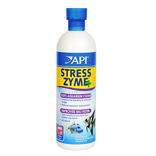 API Stress Zyme Aquarium-Reinigungslösung für Süß- und Salzwasser, 473 ml Flasche