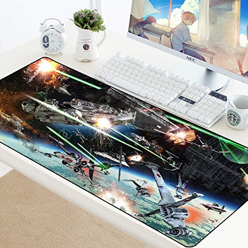 BILIVAN Star Wars Mauspad, Gaming-Mauspad, Gamer Matte, Gamer, Computer, Schreibtisch, Padmaus, Tastatur, große Spielmatten zur Tastatur, Mauspads für PC (800 x 300 x 3 mm, 1)