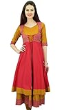 Phagun Designer Doppelschicht Anarkali Kurti Dori Jacke Stil Indisches Kleid - 42