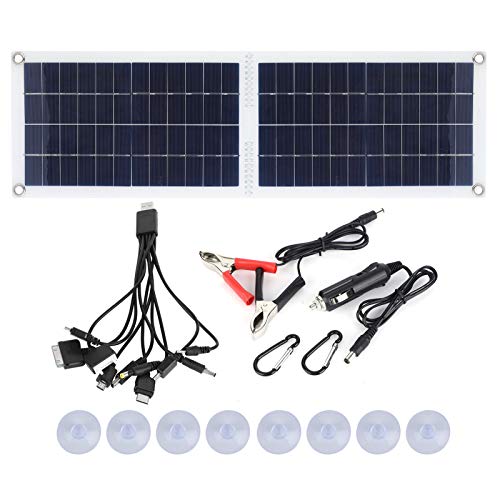 30W Solarladegerät Faltbares Tragbares Solarpanel-Ladegerät mit USB-Schnittstelle für Outdoor-Reiseauto Camping RV