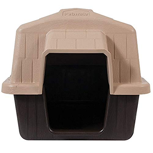 Petmate Aspen Pet Petbarn Dog House Snow and Rain Diverting Roof Raised Floor No-Tool Assembly 4, Multi, UP to 15 LBS