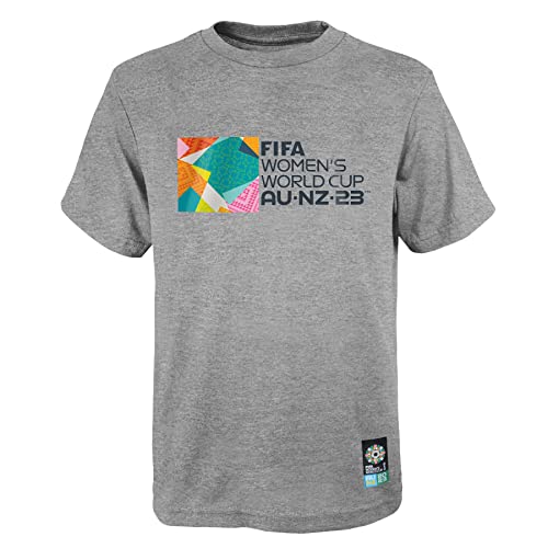 FIFA Offizielles T-Shirt Frauenfussball-Weltmeisterschaft 2023 für Erwachsene, Heidegrau, Mittel