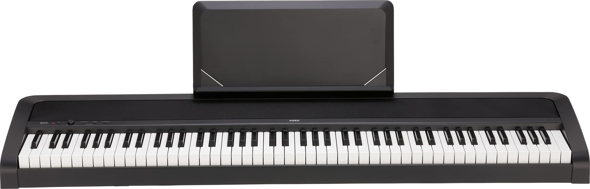 KORG B2N Digitalpiano, Keyboard, E-Piano, (mit leichtgängiger Tastatur, Notenpult, Dämpferpedal und Lernsoftware), USB Midi/Audio-Anschlüsse, schwarz
