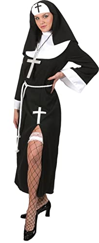 Funny Fashion Sexy Nonne Frederica Kostüm für Damen - Gr. 36 38