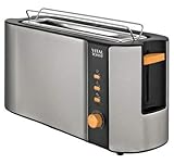 XSQUO Useful Tech Vital Toast Toast Kapazität 2 Toasts XL Schlitz 1000 W Leistung für Kühlung und Rechteck, 1000 W, Edelstahl