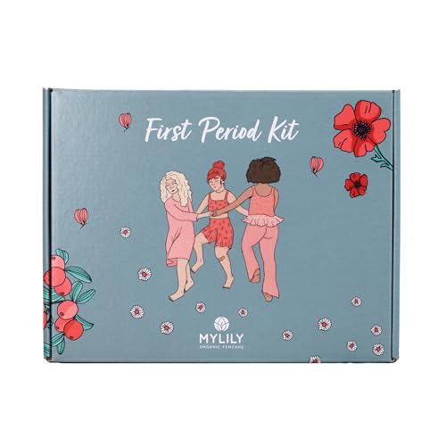MYLILY® First Period Kit | Aufklärung für junge Frauen* | Erste Periode leicht gemacht | Bio-Periodenprodukte, Aufklärungsbuch und vieles mehr