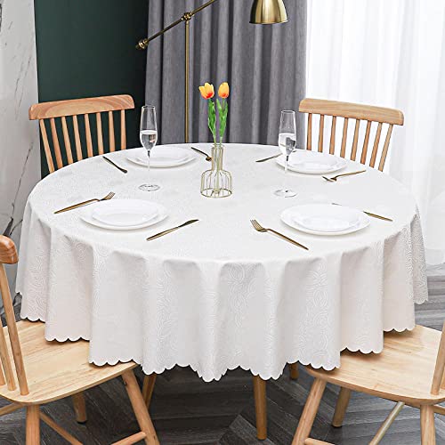 XQSSB Moderne Landhaus Tisch Decke Anti Heiß Schönem Tischwäsche Country Weiß C Kreisdurchmesser 120cm