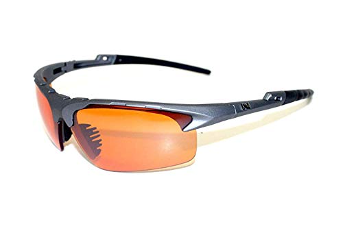 NAVIGATOR Fox Sport- u. Freizeitbrille, Wechselgläser auch geeignet als Fahrrad- Ski- und Motorradbrille, mit UV400 Standard (Sonnenbrille) und rutschfesten Silikonbügeln für Laufsport/Laufbrille