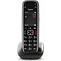 Gigaset E720 Elegantes Familientelefon mit praktischen Bedienungshilfen (DECT Telefon mit Rufnummeransage, Bluetooth, SOS Funktion, einfacher Bedienung) 2,2" TFT-Bildschirm -Made in Germany- schwarz