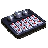 TAOYUN Macro-Tastaturknauf mit 15 Tasten und 3 Knöpfen, mechanische Tastatur, Hot-Swap, Einhand-Tastaturen, keine Kappen