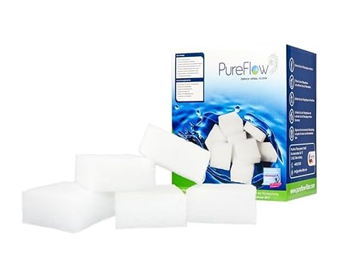 PureFlow Poolfilter, 1000g ersetzen 100kg Sand- oder Glasfilter in Filteranlagen, ideal für Pool, Whirlpool, Framepool, Ersatz für Intex, Bestway und Filterballs