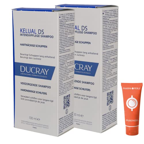 Ducray Kelual DS Shampoo I Zur Behandlung von seborrhoischer Dermatitis I 2x 100ml Sparset I plus PharmaPerle giveaway