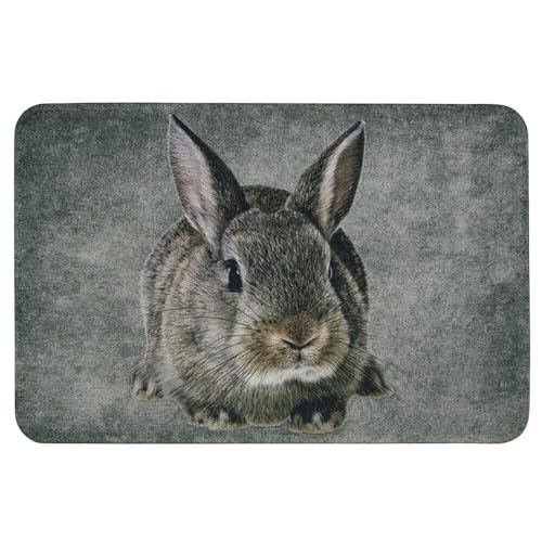 Mars & More - waschbare Fußmatte, Küchenmatte, Fußabtreter - Hase, Kaninchen - 70 x 50 cm