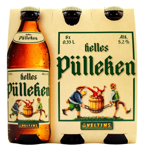 Veltins Helles Pülleken, 24er Pack (4 x 6 x 0.33 l) MEHRWEG