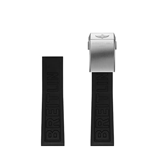 FXJHZH Für Breitling Black Diver PRO Gummi-Uhrenarmbänder 22 mm 24 mm Gummi-Uhrenarmband für Avenger NAVITIMER World Gummi-wasserdichtes weiches Uhrenarmband mit Schnalle