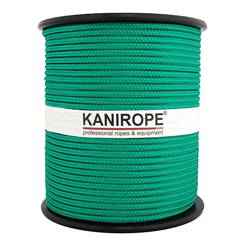 Kanirope® PP Seil Polypropylenseil MULTIBRAID 3mm 100m geflochten Farbe Grün (0117)