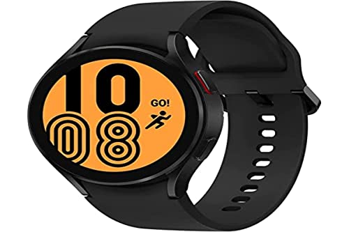 Samsung Galaxy Watch 4 44mm Smartwatch Watch, Gesundheitsüberwachung, Fitnesstracker, Lange Akkulaufzeit, Bluetooth, Schwarz, 2021