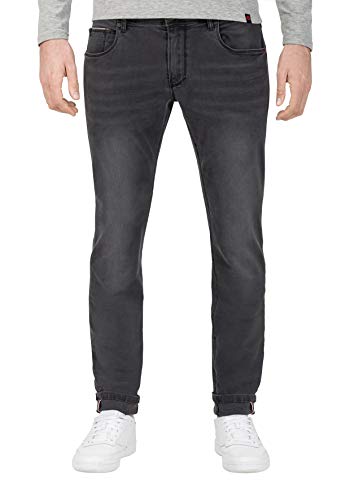 Timezone Herren Slim ScottTZ Skinny Jeans, Grau (Anthra Shadow wash 8650), W32/L32 (Herstellergröße:32/32)