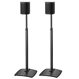 Sanus Höhe verstellbare Lautsprecher-Ständer in kabellos Paar für Sonos One Play: 1 und Play: 3 – schwarz