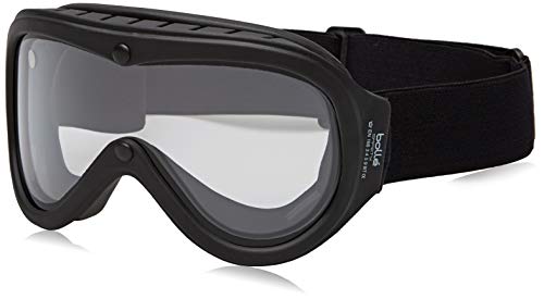Bollé Safety CHROKADESI "Chrono" Scharze Sicherheitsbrille mit klaren Gläsern, Einheitsgröße