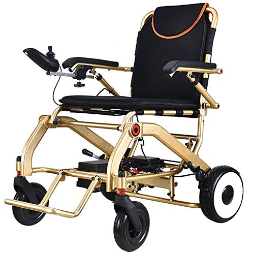 Leichter Rollstuhl, elektrischer Rollstuhl, schnell zusammenklappbar, elektrisch angetriebene Rollstühle, langlebig, sicher und einfach zu fahren, Rahmen aus Aluminiumlegierung in Flugzeugqu