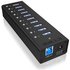 ICY BOX IB-AC6110 10 Port USB 3.2 Gen 1-Hub (USB 3.0) Schwarz