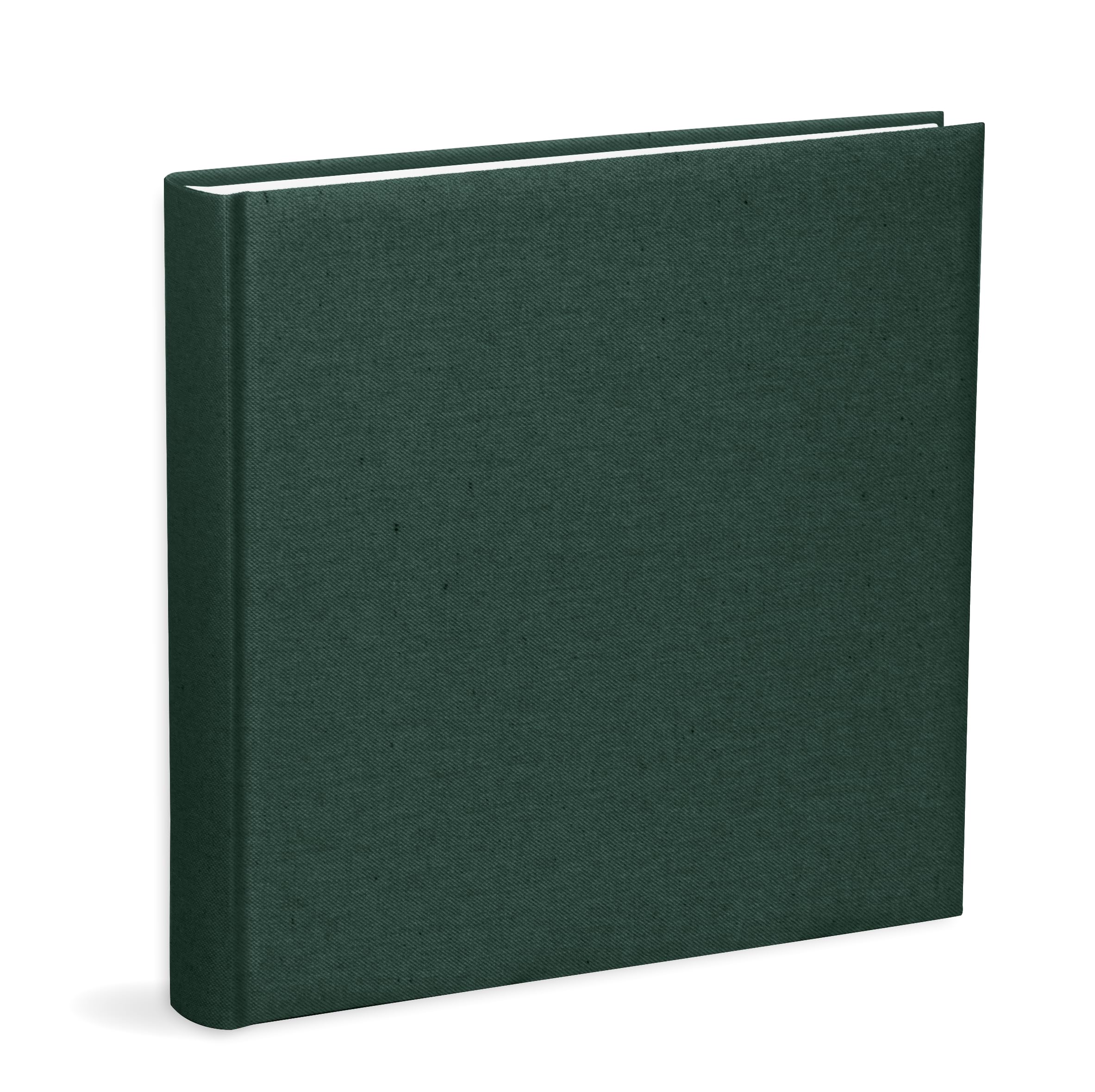 Mareli Fotoalbum, 31 x 31, Einband aus grünem Baumwollstoff, 80 Seiten mit Seidenpapier