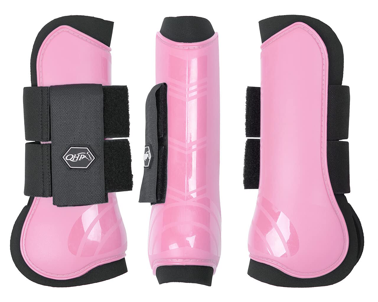 Equipride QHP Tendon Boots Pferde 14 tolle Farben Größe Sheland – Pony – Full (Voll/Cob, Flamingo Pink)