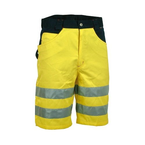 Cofra Warnschutz Shorts Visible V074 kurze Arbeitshose in Signalfarbe, Größe 58, marine/orange, 40-00V07401-58