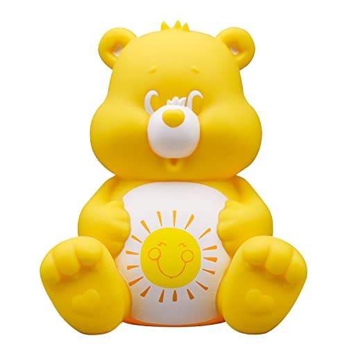Fizz Creations Care Bears Stimmungslicht Funshine Bear Character Shaped Soft Glow Night Light Includes Iconic Care Bears Belly BadgeOfficially Licensed Care Bears Merchandise