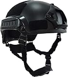 haoYK MICH 2001 Style Tactical Airsoft Paintball Helm mit NVG-Halterung und Seitenschiene für Airsoft Paintball