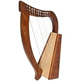 Uzman - Keltische Harfe 12 Saiten - inkl. Stimmschlüssel, Ersatzsaiten und TRANSPORTTASCHE- Baby-Harfe Optimal für Einsteiger - Anfängerharfe für Kinder - Hand Made