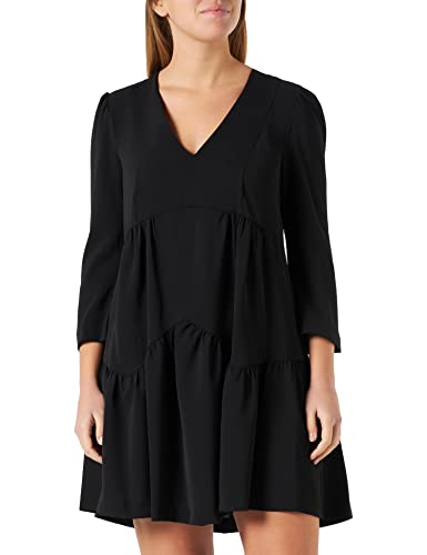 Sisley Damen 46CVLV02D Dress, Black 100, 36