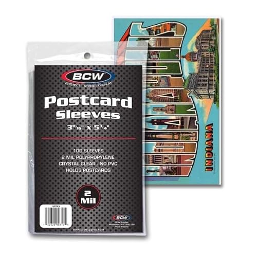 BCW Postcard Sleeves 3 11/16 X 5 3/4 by BCW