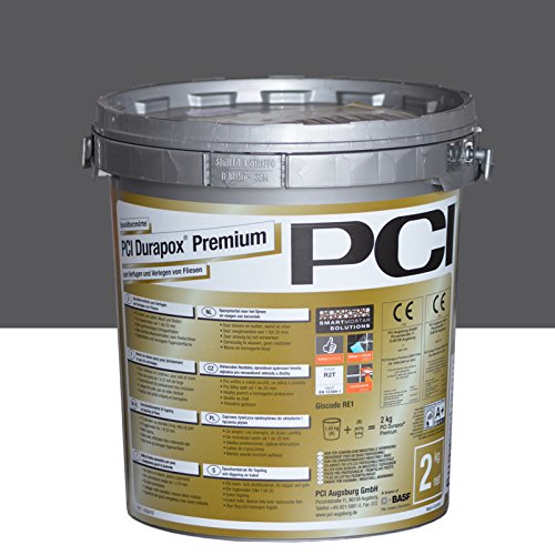 PCI Durapox Premium Reaktionsharz-Mörtel 2kg Eimer, Anthrazit