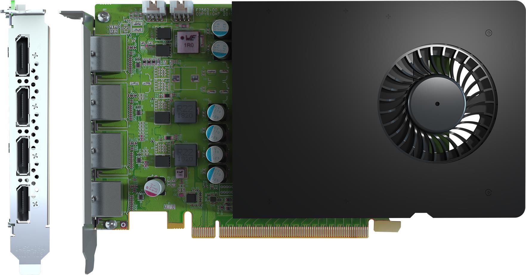 Matrox D-Series D1480 - Grafikkarten - 4 GB GDDR5 - PCIe 3.0 x16 - 4 x DisplayPort