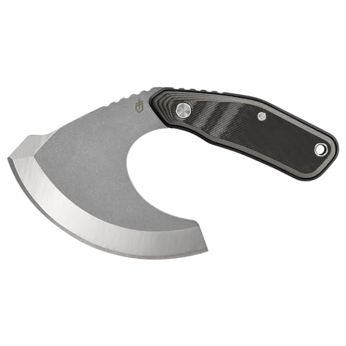 Gerber Unisex-Adult Downwind Feststehende Messer, Schwarz/Grau, Klingenlänge: 8,7 cm