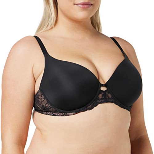 Triumph Damen Amourette Charm WHP01 Halbschalen BH, Schwarz, (Herstellergröße: 85E)