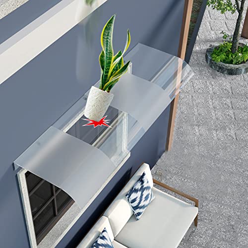 UV-Wasser- und regenbeständig, unsichtbares Vordach für die Vordertür, Terrassen-/Veranda-Markisenschutz, Moderne Polycarbonat-Abdeckung, geräuschloser, selbstreinigender Dach-Regenschutz, f