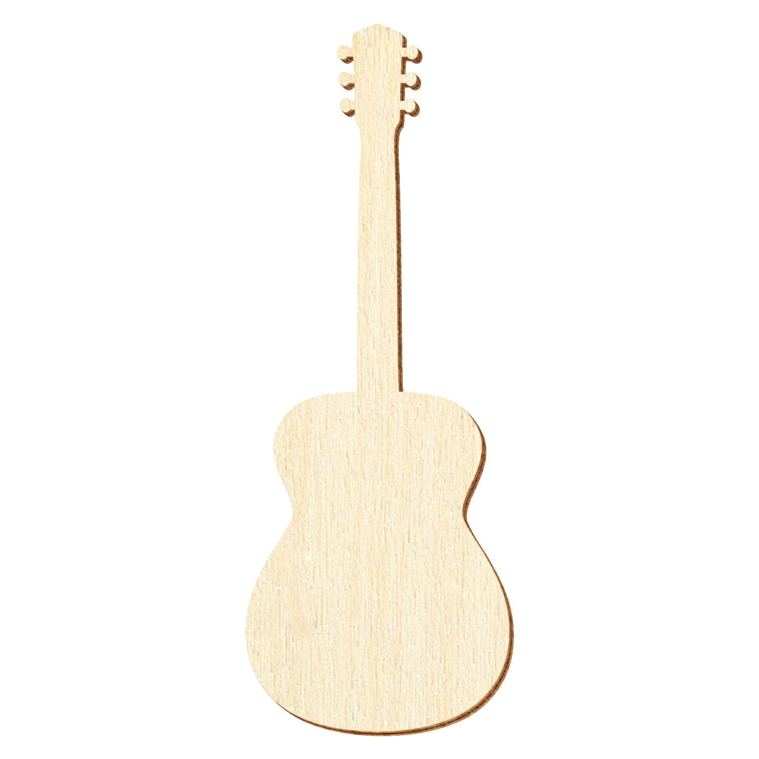 Holz Akustikgitarre - Deko Zuschnitte Größenauswahl, Pack mit:100 Stück, Größe:28cm