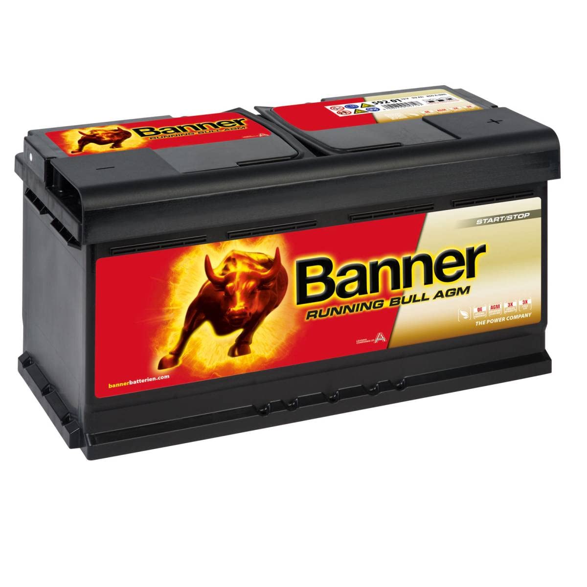 Banner Vliesbatterie Running Bull 92Ah