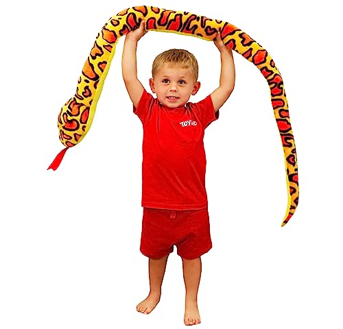 Toyland® 170 cm (5,5 Fuß) riesige zweifarbige Plüschschlange – 5 Verschiedene Designs – Plüschtiere für Kinder