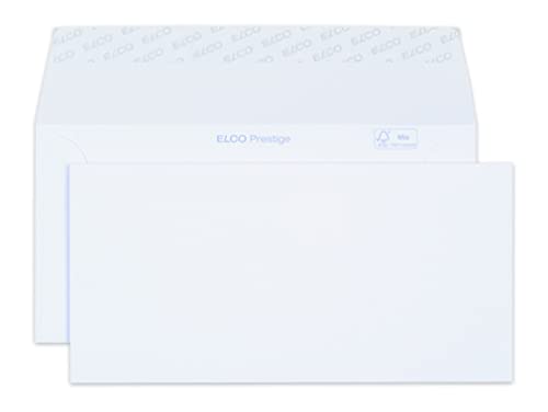 Elco 42786 Prestige Briefumschlag, Dinlang, 120 g, weiß