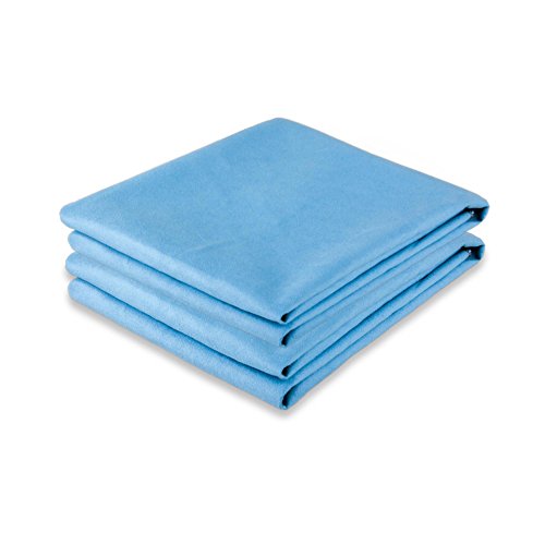 CelinaTex Largo Reise-Duschtuch Doppelpack 70 x 140 cm blau Polyester Handtuch für Sport Training Fitness Outdoor