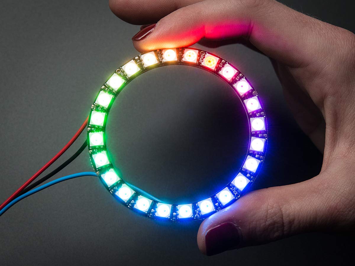Adafruit 24 RGB Neopixel LED-Ring, mit integrierten Treibern