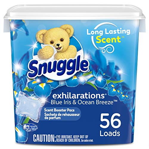 Snuggle Laundry Scent Boosters, Blue Iris Bliss, Tub, 56 Count by Snuggle
