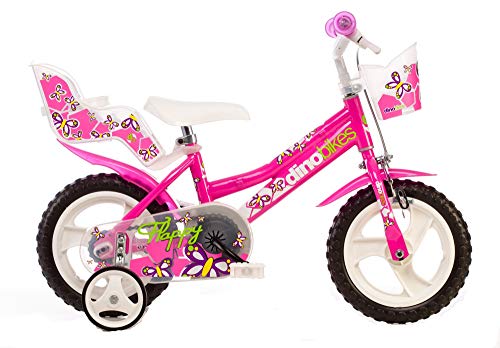 Mädchen Kinderfahrrad pink Mädchenfahrrad – 12 Zoll | TÜV geprüft | Original | Kinderrad mit Stützrädern - Das Fahrrad als Geschenk für Mädchen