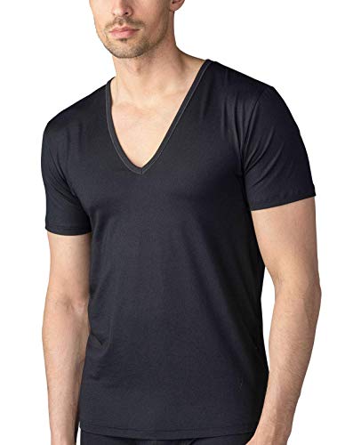 Mey Basics Serie Dry Cotton Herren Shirts 1/2 Arm Schwarz 5