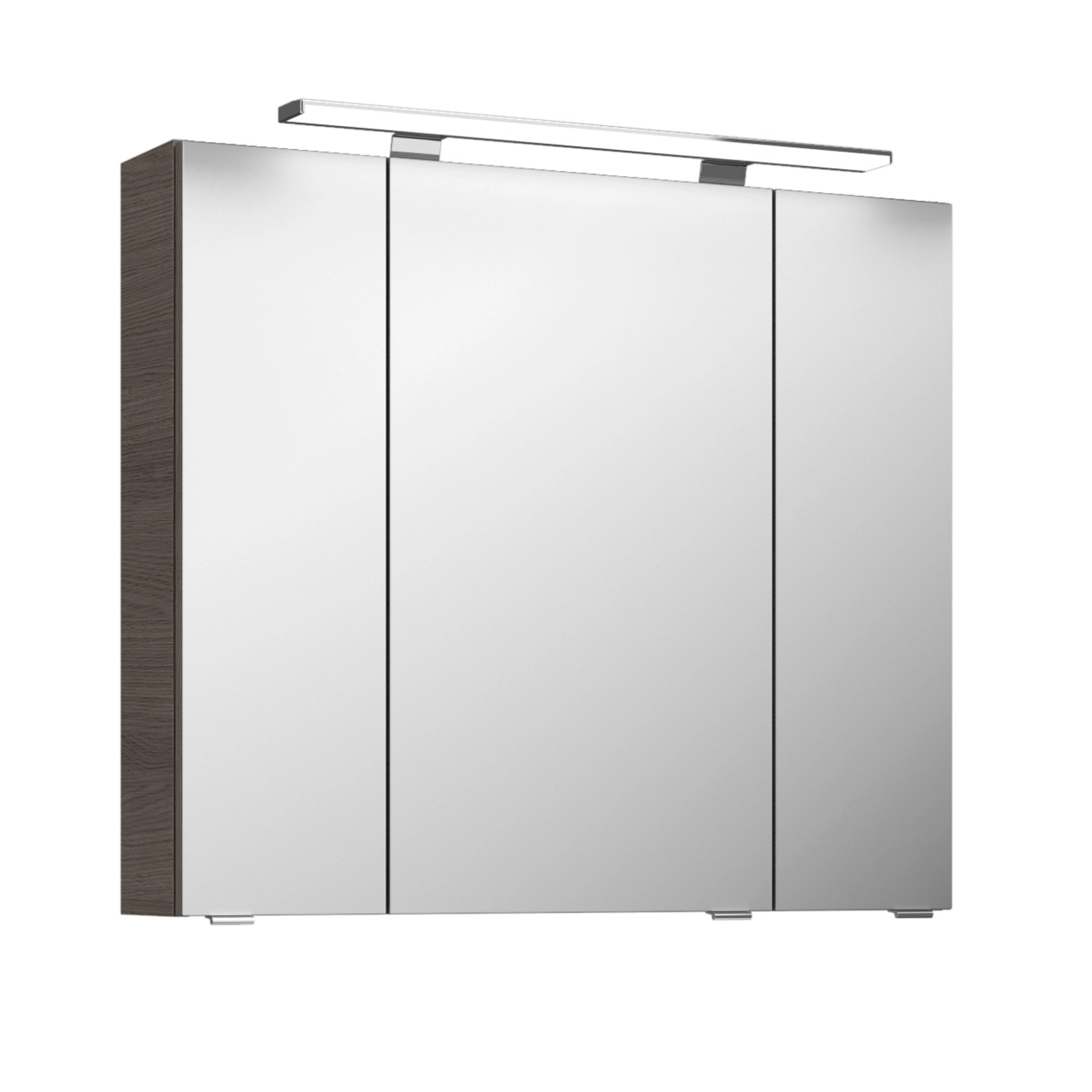 Pelipal Spiegelschrank Serie 4010 Graphit 80 cm mit Softclose Türen